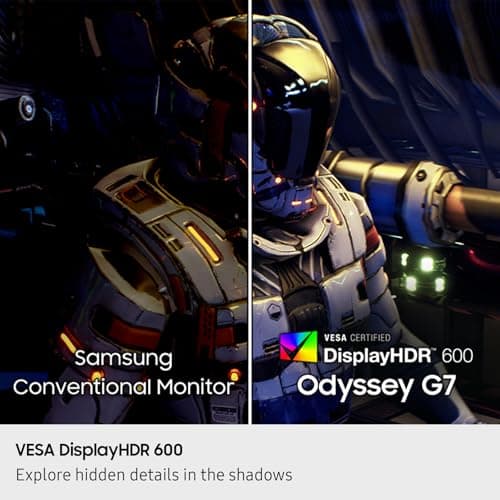 Samsung 37” Odyssey G7 (G75F) 4K UHD Resolution, 165Hz, Curved Gaming Monitor, 1ms Response Time (GtG), VESA DisplayHDR™ 600, AMD FreeSync™ Premium Pro, LS37FG75DENXZA, 2025 6