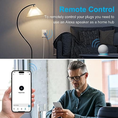 EIGHTREE Amazon Smart Plug Bluetooth Mesh, One Command Alexa Direct Connection, Alexa Smart Plugs That Work with Alexa, Voice Control, Remote Control, Outlet Timer, 10A Smart Outlet 2023 Upgraded 8