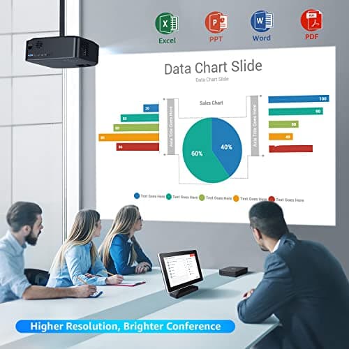 Native 1080P 5G WiFi Bluetooth Projector, AILESSOM 20000LM 450" Display Support 4K Movie Projector, High Brightness for Home Theater and Business, Compatible with iOS/Android/TV Stick/PS4/HDMI/PPT/USB 5