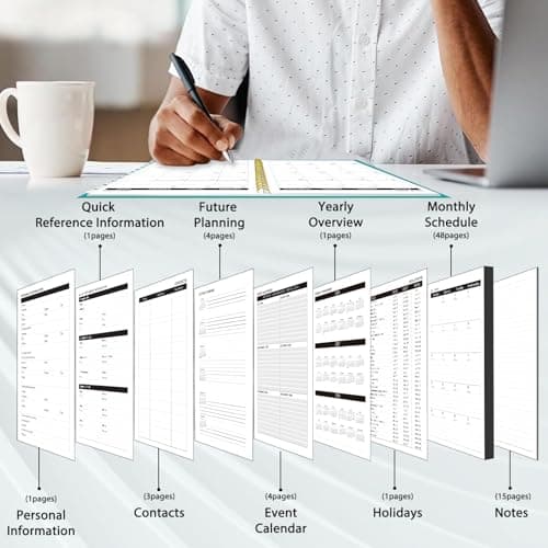 Ymumuda 2026 Planner-2 Year Monthly Planner 2026-2027, JAN.2026 - DEC.2027, 8.5" x 11", 26-27 Monthly Calendar,Large Planner with Spiral Bound, 24 Months Perfect for School Office Schedule 3