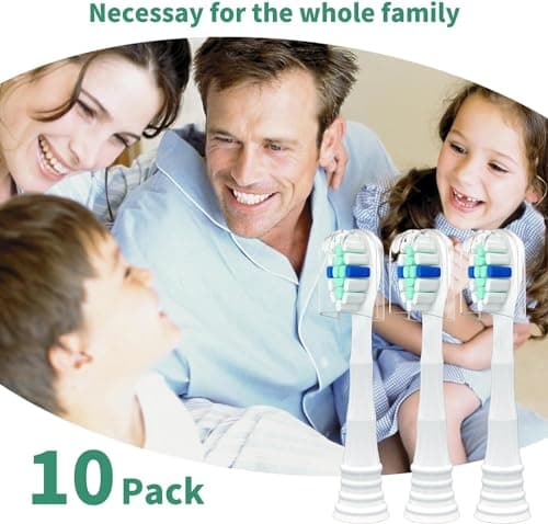 Replacement Toothbrush Heads for Philips Sonicare Replacement Heads, Replacement Brush Heads Compatible with Phillips Sonicare Electric Toothbrush, 10 Pack 8