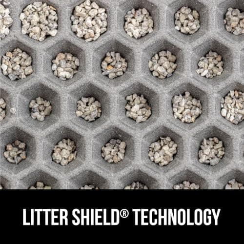 GORILLA GRIP Honeycomb Cat Litter Box Mat, Two Layer Trapping Waste Mats, Soft On Paws, Litter Box Supplies and Essentials for Indoor Cats, Traps Excess, Water Resistant for Floors, 24x15 Gray 8