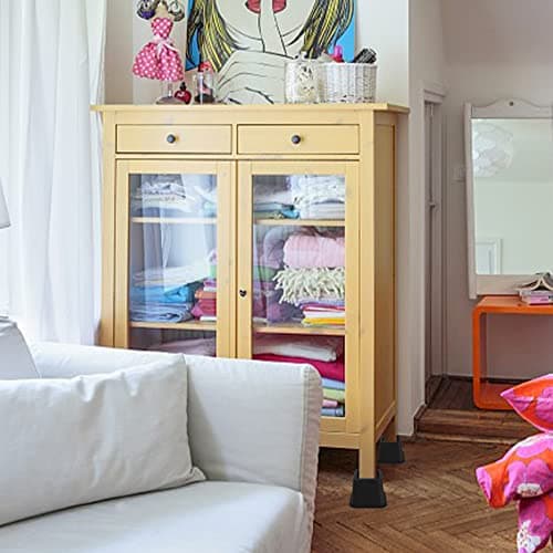 BTSD-home Bed Risers 3 Inch Heavy Duty, Furniture Risers for Bed Frame/Sofa/Couch/Table, 4 Pack, Up to 2000 lbs, Under-Bed Storage 6