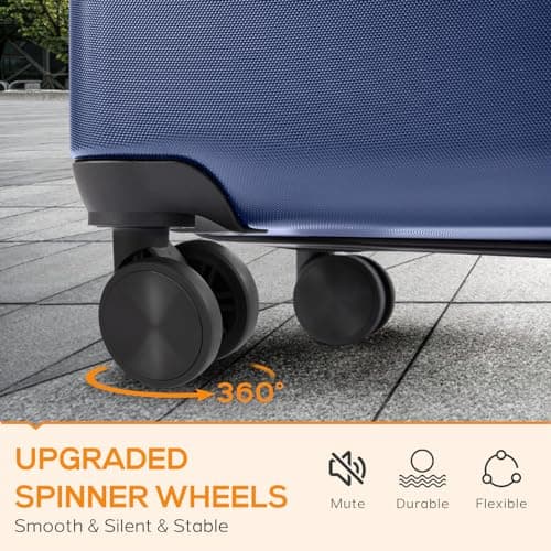 Carry-On Luggage, 20 inch Hard Shell Rolling Suitcase for Travel Expandable Lightweight with Spinner Wheels TSA Lock 5