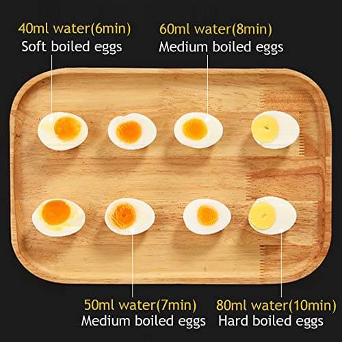 VOBAGA Electric Egg Cooker, Rapid Egg Boiler with Auto Shut Off for Soft, Medium, Hard Boiled, Poached, Steamed Eggs, Vegetables and Dumplings, Stainless Steel Tray with 7-Egg Capacity, Pink 6