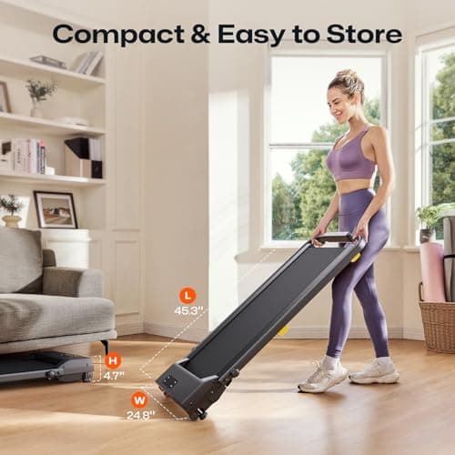 Walking Pad with 9% Incline, Compact Under Desk Treadmill for Home, 2.5HP Powerful 3 in 1 Portable Treadmill with Remote Control, Walking Pad for Home and Office 7