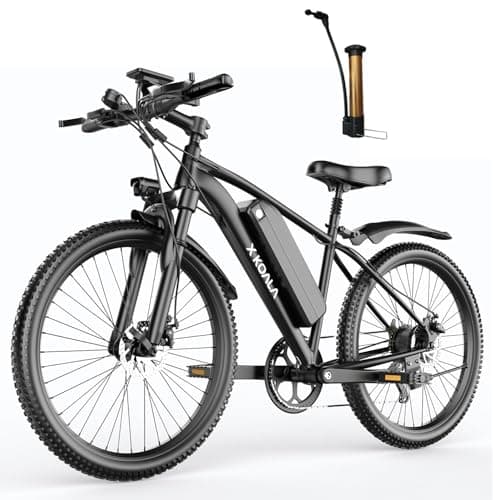 X-koala 26'' Electric Bike for Adults 1200W Peak Motor 55 Miles Long Range 25MPH Commuter E-Bike with 7 Speed Gears Waterproof Pedal Assist UL2849 Electric Mountain Bicycle for Men