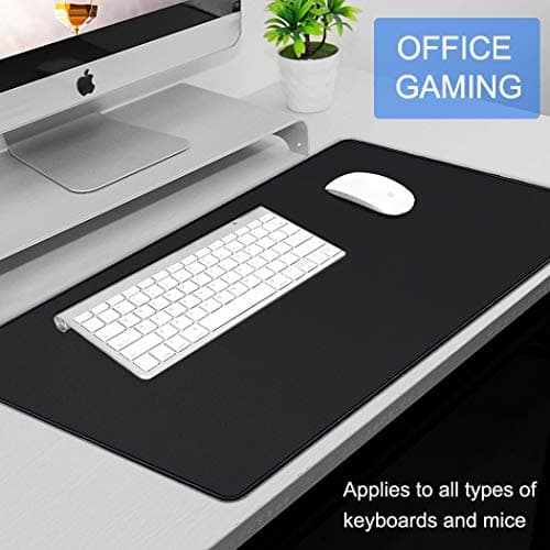 Large Gaming Mouse Pad, 31.5x15.7 inch Large Extended Computer Keyboard Mouse Mat, Water Resist Non-Slip Mousepad Rubber Base Long XXL Desk Mouse Pad for Work & Gaming, Office & Home, Black 7