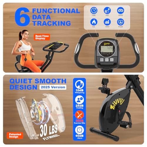 Foldable Exercise Bike, Folding Workout Bike for Home, 3 in 1 Upright Cycling and Recumbent Exercise Bike, 8 Levels Resistance, 300LB Capacity, Arm Resistance Band, Pulse Sensor 5