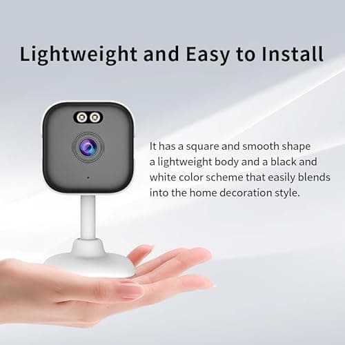 EVERSECU 5Ghz Wired WiFi Camera 2K, Indoor Home Security Cameras for Baby/Elder/Dog/Pet Camera with Phone app,24/7 SD Card Storage, Compatible with Alexa, Supports RTSP&ONVIF(4pack) 9