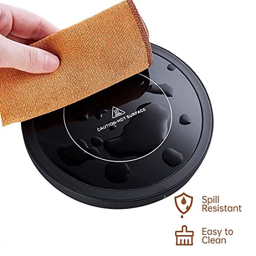 DOPUDO Coffee Warmer, 3-in-1 Mug Warmer with Auto Shut Off, Black, 36W Fast Heating, Perfect for Desk, Coffee, Tea, Milk 5