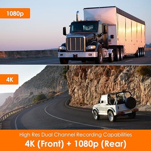 RexingUSA V1P SE 4K Dual Dash Cam w/GPS, Wi-Fi & 2pcs-CPL Filter | 512GB Support | Front 2160p, Rear 1080p | 170° Angle | G-Sensor | WDR | Loop Record | Parking Monitor | 64GB Memory Card Included 5