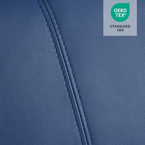 MCombo Electric Power Lift Recliner Chair Sofa with Massage and Heat for Elderly, 3 Positions, 2 Side Pockets, and Cup Holders, USB Ports, Faux Leather 7040 (Blue, Medium) 11