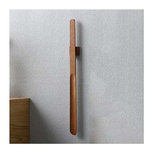 HEAIQI 55CM Wooden Long Handle Magnetic Shoehorn Long Shoe Spoon Horn for Shoes Wear Shoe Easier Support Shoehorn (Color : B)