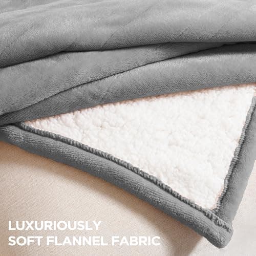 Templewet Heated Blanket Electric Throw 50" x 60" -Heated Throw Blanket with 4 Heating Levels & 3 Hours Auto Off,Machine Washable,ETL & FCC Certification(Dark Gray) 5