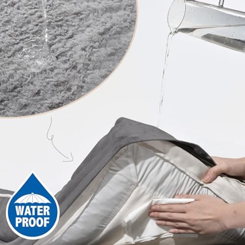 Comfort Expression Orthopedic Dog Bed for Extra Large Dogs 42x30 Inch, Waterproof Egg Crate Foam XL Pet Bed with Removable Bolsters, Dog Couch with Washable Cover & Non-Slip Bottom, Grey 5