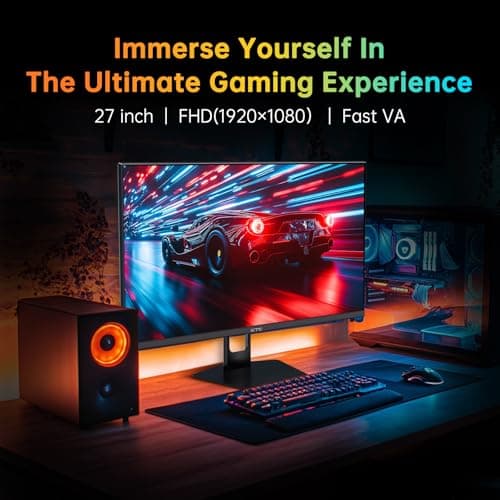 KTC 27 Inch 280Hz Gaming Monitor, FHD 1080P 240Hz PC Computer Monitor, Fast VA Panel, 1ms GTG, FreeSync G-Sync Compatible, HDR Support, 126% sRGB, HDMI and Displayport Inputs, H27E22P 2