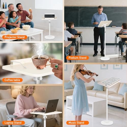 TNNOP Floor Standing Book Stand, Foldable Book Holder for Reading with Page Clips, 19"–51" Height Adjustable, Sturdy Podium Stand for Reading, Bible, Laptop, Cookbooks, or Projector 8