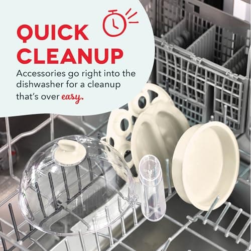 Dash Rapid Egg Cooker - Boiler, Poacher & Steamer - Includes Measuring & Recipe Guide - Dishwasher Safe - BPA Free - Holds 7 Eggs, Cream 6