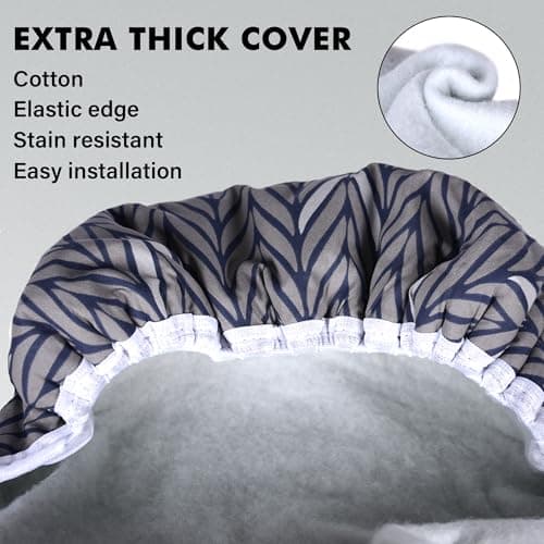 veiox Ironing Board Full Size, Metal Construction Iron Board with Extra Thick Heavy Duty Padded Cover, Stable Structure, Anti-Skid Feet (47x16) 6