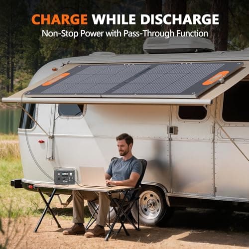 ALLWEI Portable Power Station 300W (Peak 600W) Upgraded, 256Wh LiFePO4 Battery Bank Solar-Generator with 6 Output Ports, Backup Power Supply for Camping Travel Blackout Home Use (Solar Panel Optional) 9