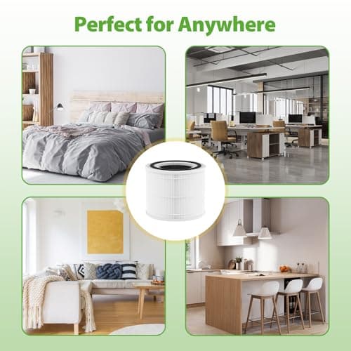 240 HEPA Replacement Filter Compatible with Puro 240 Air Purifier, 3 in 1 Grade Filtration HEPA 14 with Activated Carbon for 99.97% Air Pollutants Home Room, 240 Replacement HP-14 Filter, 2 Pack 7