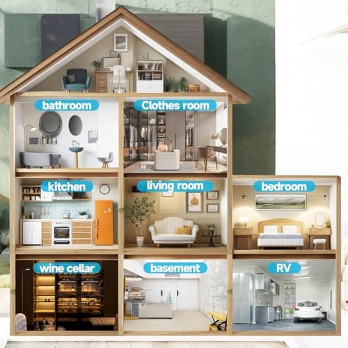 AIRVIP 34 Pints Dehumidifiers for Home with 6.56ft Drain Hose, 2441 Sq.Ft Quite & Energy Efficient Dehumidifier for Basement Bedroom Bathroom with Auto Shut Off,2.5 L Water Tank,Smart Humidity Control 6