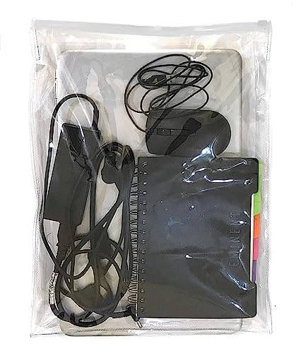 LappyRella Waterproof Dust Cover for 17 inch Laptop Dustproof Scratch Proof Translucent Zip Lock PVC Bag (16-17 inch (Maximum Laptop Size: 41 x 31 x 3.5 cm)) 6