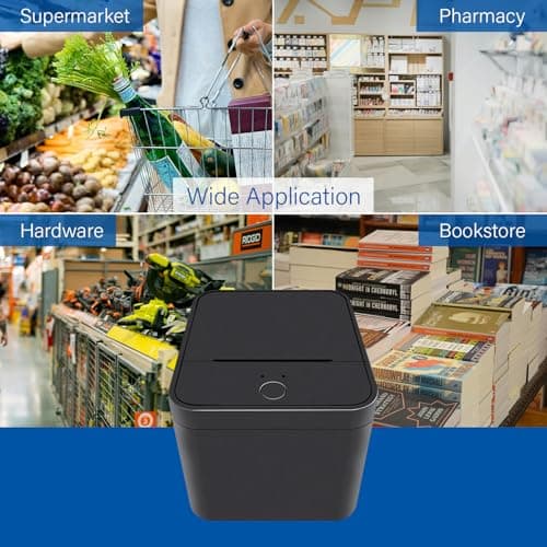 NSG Thermal Receipt Printer, High-Speed 90mm/s, USB/BT Connectivity, ESC/POS Compatible, Lightweight Portable POS Printer for Windows/Mac/Linux/iOS/Android, Black 9