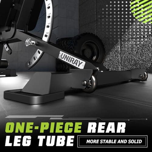 UNIRAY Weight Bench, Workout Bench for Home Gym with 1200 LBS Capacity, Adjustable Weight Bench with Heavy Duty Leg Extension and Preacher Pad, Gym Bench Incline Flat Decline for Bench Press Full Body Strength Training 7