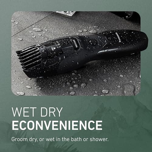 Panasonic Cordless Beard Trimmer for Men with Precision Dial, 19 Adjustable Length Settings, Rechargeable Battery, Washable - ER-GB42-K (Black) 6