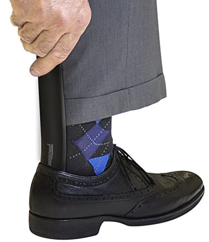 Panoware Set of 2, Extra Long Handle Shoe Horn and Travel Shoe Horn, Black 5