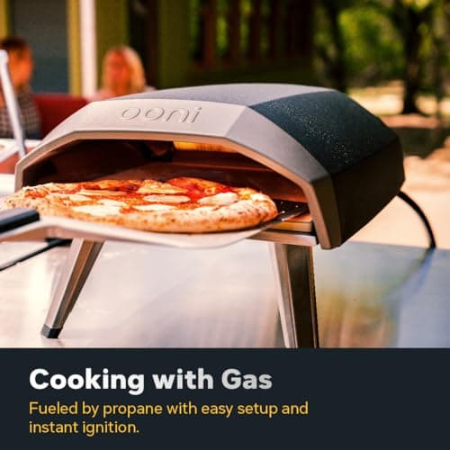 Ooni Koda 12 Gas Pizza Oven – 12" Gas Powered Outdoor Oven with 28 mBar Regulator and Gas Hose, Gas powered Portable Pizza Oven - Foundry Black 7