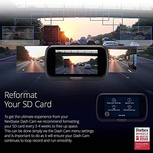 Nextbase 622GW Dash Cam with Rear Window Cam and 256GB Micro SD Memory Card Bundle - Dash Cam Front and Rear with True 4K 30fps UHD Auto Record, Wi-Fi, GPS, Bluetooth, Alexa, Parking Mode 7