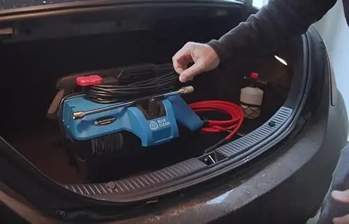 AR Blue Clean BC2N1HSS Electric Pressure Washer-2300 PSI, 1.7 GPM, 13 Amps Quick Connect Accessories, 2 in 1 Detachable Cart, On Board Storage, Portable Pressure Washer, High Pressure, Car, Patio 9