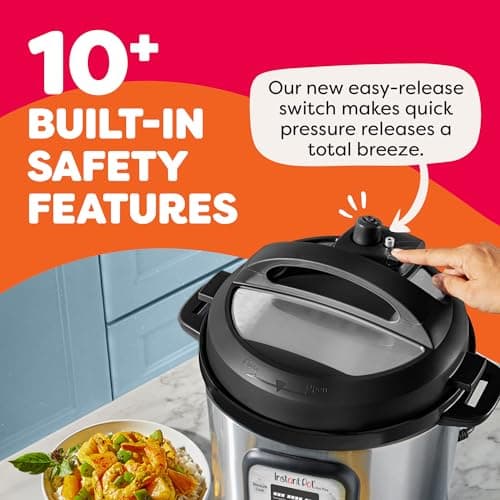 Instant Pot Duo Plus 9-in-1 Multicooker, Pressure Cooker, Slow Cook, Rice Maker, Steamer, Sauté, Yogurt, Warmer & Sterilizer, Includes App With Over 800 Recipes, Stainless Steel, 6 Quarts 6
