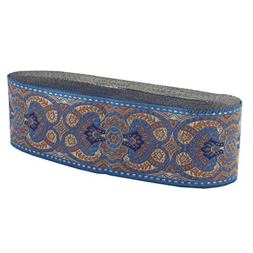 IDONGCAI Vintage Boho Jacquard Ribbon Trim – 10 Yards Embroidered Fabric Ribbon for Sewing, DIY Crafts, Apparel & Home Decor – 1.9″ Wide
