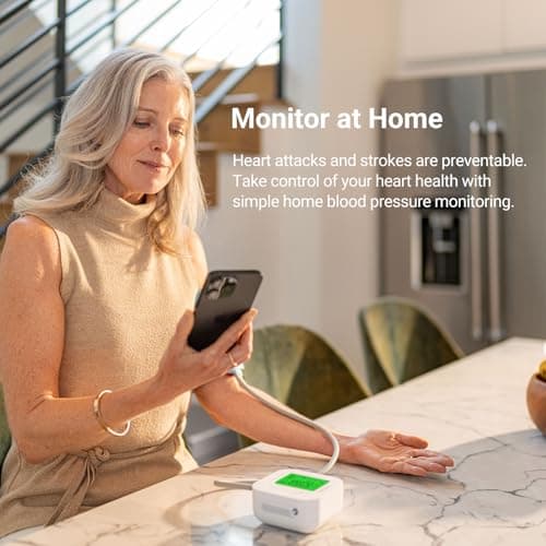 iHealth Track Smart Upper Arm Blood Pressure Monitor with Wide Range Cuff that fits Standard to Large Adult Arms, Bluetooth Compatible for iOS & Android Devices 5