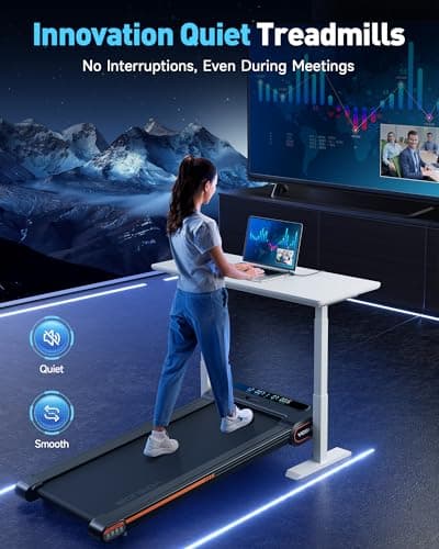 YOSUDA Walking Pad Treadmills with Auto Incline, 9% Incline Tredamills Under Desk with 300LBS Weight Capacity & 3 Adjustable Slopes 5