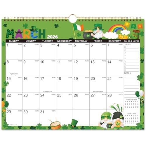 2026 Calendar - 2026 Wall Calendar, January 2026 - December 2026, 14.8" x 11.6", 2026 Calendar Planner with Twin-Wire Binding, Hanging Hook - 12 Different Themes