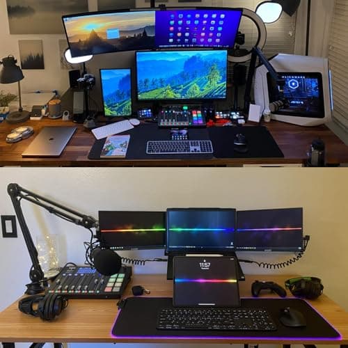 Kado Dual Portable Monitor Setup - 2-Pack 15.6-inch FHD Portable Monitor for Laptop, 1920x1080 IPS mini-HDMI USB Type-C Laptop Screen Extender Built-in Speakers, Stacked Desk Setup for Office Gaming 8