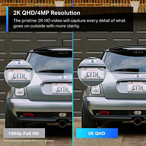 Tapo ColorPro Wi-Fi Outdoor Camera | Plug-in | Daylight Clarity at Night | 2K QHD | Person/Pet/Vehicle Detection | Local/Cloud Storage | 127° FOV | Built-in Siren C325WB 5