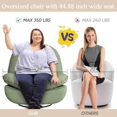 Oversized Electric Recliner Chair, 360 Swivel Rocking Glider Rocker for Adults Modern Ergonomic Lounge for Living Room Phone Stand& Smart Control Theater Seating (Black, Silicone Leather) 6