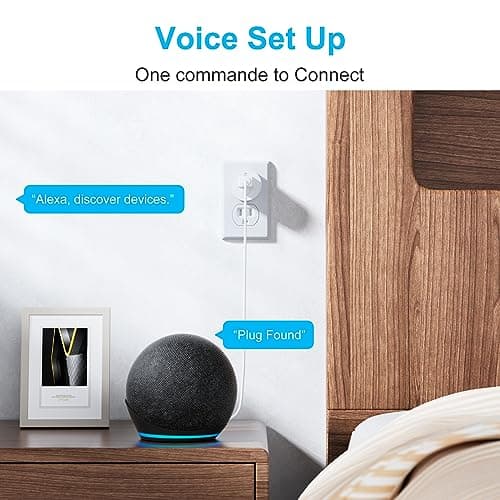 EIGHTREE Amazon Smart Plug Bluetooth Mesh, One Command Alexa Direct Connection, Alexa Smart Plugs That Work with Alexa, Voice Control, Remote Control, Outlet Timer, 10A Smart Outlet 2023 Upgraded 2