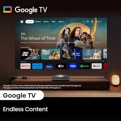 Hisense PX3-PRO Ultra Short Throw Triple Laser Projector, 4K UHD, 80” – 150”, 3,000 Lumens, 3000:1 Contrast, Dolby Vision & Atmos, IMAX Enhanced, 240 High Refresh Rate, Google TV, Designed for Xbox 17