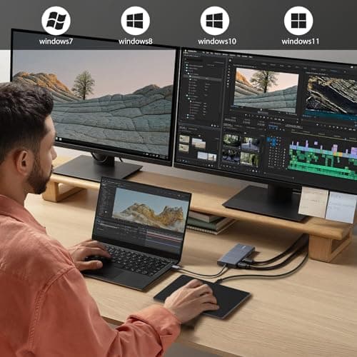 HongMall External Trackpad, Wired Ultra Slim Trackpad with Multi-Touch Gestures, Plug & Play- No Latency, Touchpad Mouse for Windows 7/8/10/11- Black 7