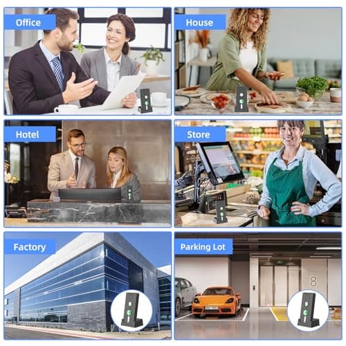 2 Way Intercoms Wireless for Home Office,Portable Room to Room Long Range Intercom System with Charging Base,30 Days Long Standby Time 5 Level Volume Adjustment, Expand to 5 Intercoms (2026 Upgraded) 9