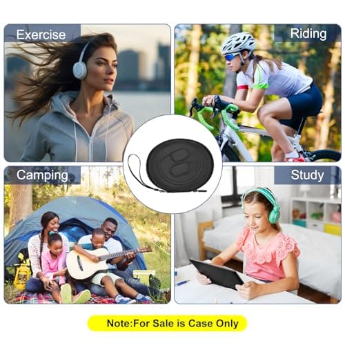 ZUJFPL EVA Hard Case for Beats Solo3/Solo2/ Solo 4 Wireless On-Ear Headphones,Premium Travel Protective Carrying Storage Bag(Grey) 7