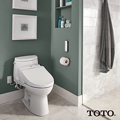 TOTO SW2043R#01 C200 Round Electronic Bidet Toilet Cleansing Water, Heated Seat, Deodorizer, Warm Air Dryer, and PREMIST, Cotton White 5