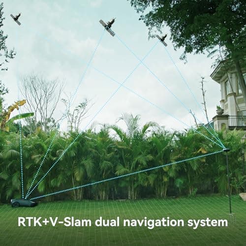 Robot Lawn Mower with No Wire and Smart GPS Navigation, Automatic Robotic Mower for 1 Acre Yards, Self-Driving Grass Cutter with Wire-Free Setup, Ai-Powered Solution for Efficient Lawn Maintenance. 11